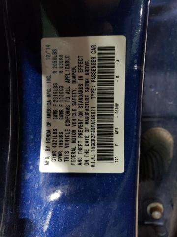 1HGCR2F88FA089011 - 2015 HONDA ACCORD EXL BLUE photo 13