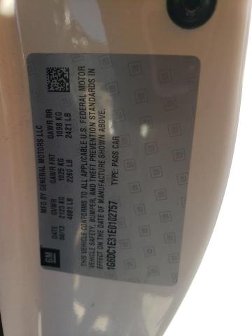 1G6DC1E31E0102757 - 2014 CADILLAC CTS PERFORMANCE COLLECTION Beyaz fotoğraf 13