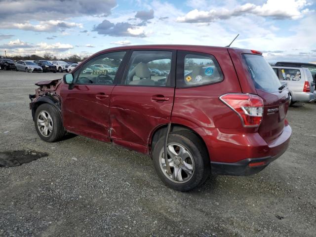 JF2SJAAC6EH443526 - 2014 SUBARU FORESTER 2.5I BURGUNDY photo 2