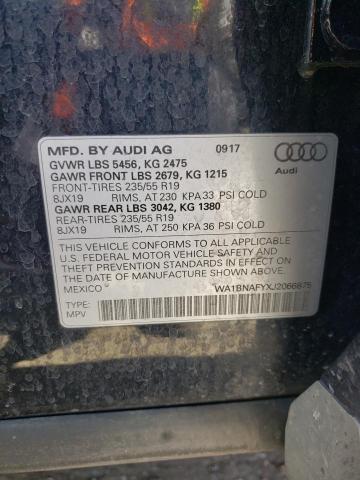 WA1BNAFYXJ2066875 - 2018 AUDI Q5 PREMIUM PLUS BLUE photo 13