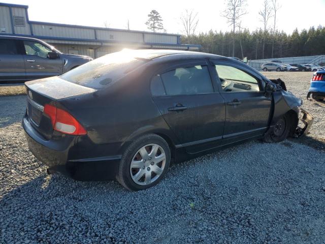 2HGFA1F53BH308828 - 2011 HONDA CIVIC LX BLACK photo 3