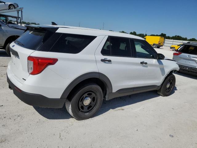 1FM5K8AW5MNA08603 - 2021 FORD EXPLORER POLICE INTERCEPTOR أبيض صورة 3