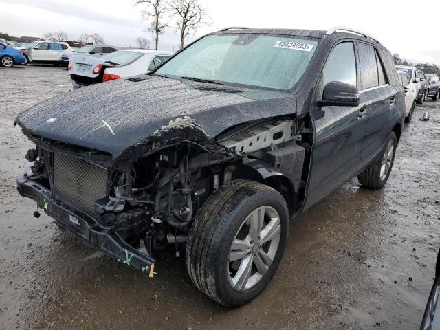 4JGDA5HB2EA403573 - 2014 MERCEDES-BENZ ML 350 4MATIC BLACK photo 1