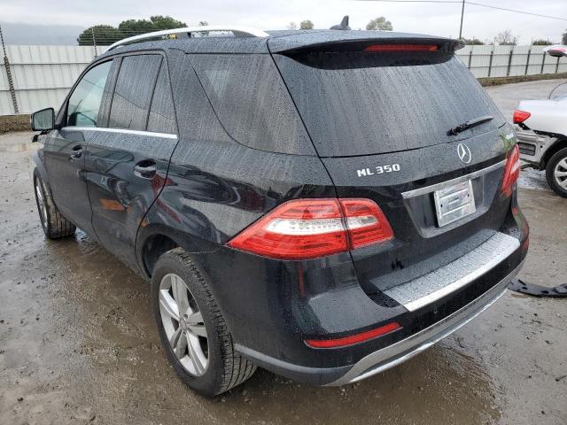 4JGDA5HB2EA403573 - 2014 MERCEDES-BENZ ML 350 4MATIC BLACK photo 2
