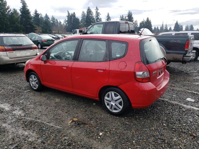 JHMGD38497S026914 - 2007 HONDA FIT RED photo 2