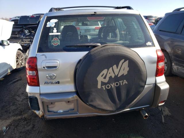 JTEGD20V740039647 - 2004 TOYOTA RAV4 SILVER photo 6