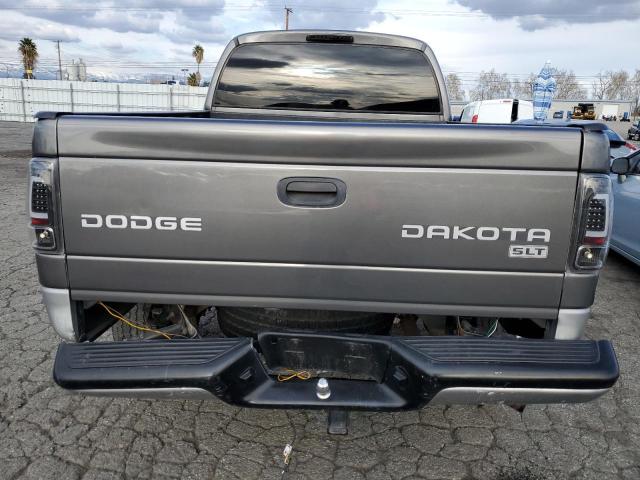 1D7HG48N34S718177 - 2004 DODGE DAKOTA QUAD SLT GRAY photo 6