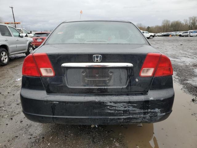 2HGES16592H535126 - 2002 HONDA CIVIC LX BLACK photo 6