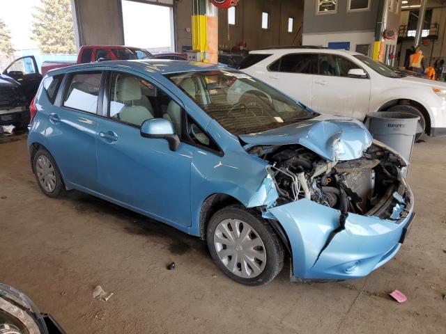 3N1CE2CPXEL424530 - 2014 NISSAN VERSA NOTE S BLUE photo 4