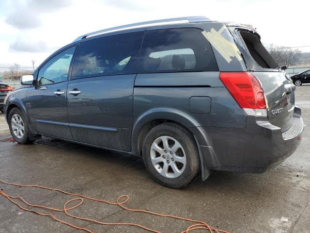 5N1BV28U48N114526 - 2008 NISSAN QUEST S GRAY photo 2