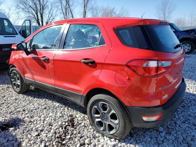 MAJ3S2FE8LC313974 - 2020 FORD ECOSPORT S RED photo 2