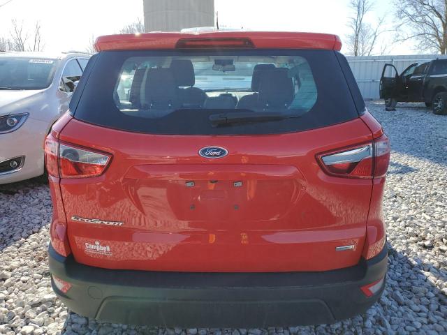 MAJ3S2FE8LC313974 - 2020 FORD ECOSPORT S RED photo 6