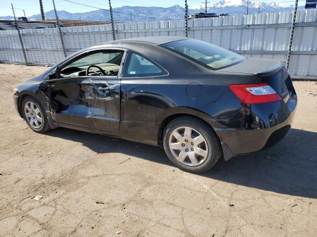 2HGFG12638H518531 - 2008 HONDA CIVIC LX BLACK photo 2