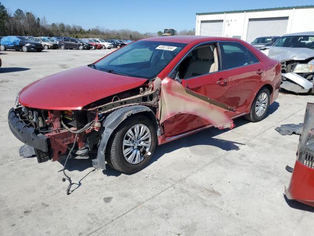 4T1BF1FK5CU599654 - 2012 TOYOTA CAMRY BASE RED photo 1