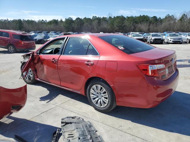 4T1BF1FK5CU599654 - 2012 TOYOTA CAMRY BASE RED photo 2