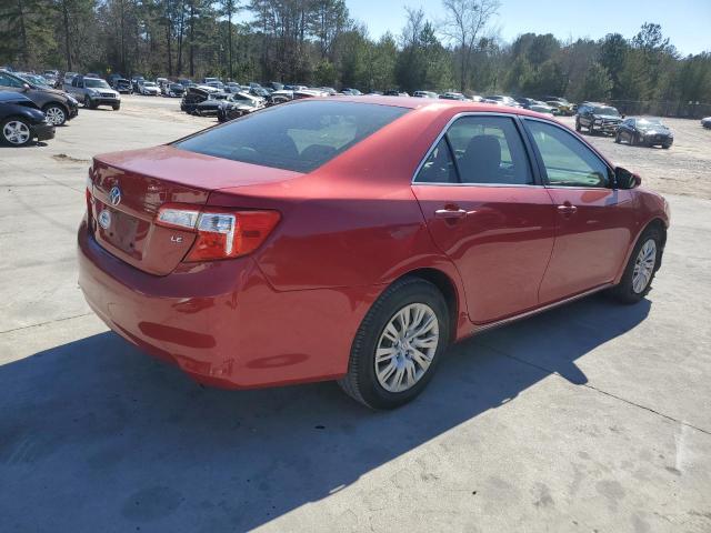 4T1BF1FK5CU599654 - 2012 TOYOTA CAMRY BASE RED photo 3