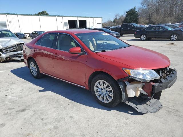 4T1BF1FK5CU599654 - 2012 TOYOTA CAMRY BASE RED photo 4