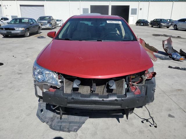 4T1BF1FK5CU599654 - 2012 TOYOTA CAMRY BASE RED photo 5