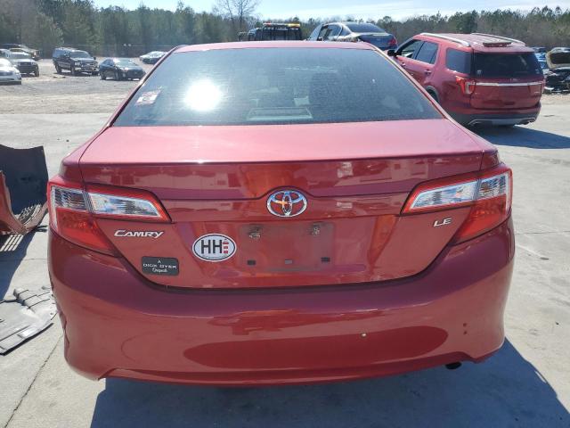 4T1BF1FK5CU599654 - 2012 TOYOTA CAMRY BASE RED photo 6