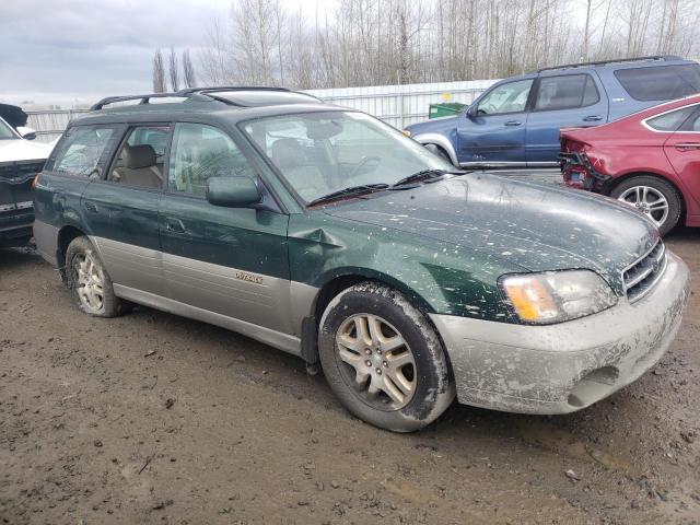 4S3BH686017602953 - 2001 SUBARU LEGACY OUTBACK LIMITED GREEN photo 4