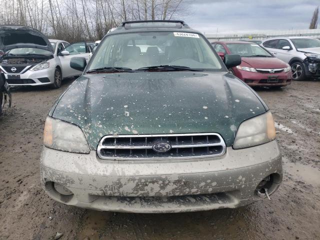 4S3BH686017602953 - 2001 SUBARU LEGACY OUTBACK LIMITED GREEN photo 5