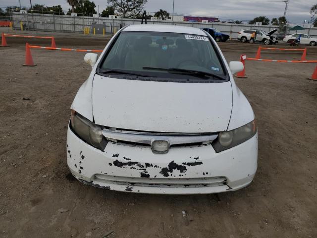 1HGFA165X6L140758 - 2006 HONDA CIVIC LX WHITE photo 5