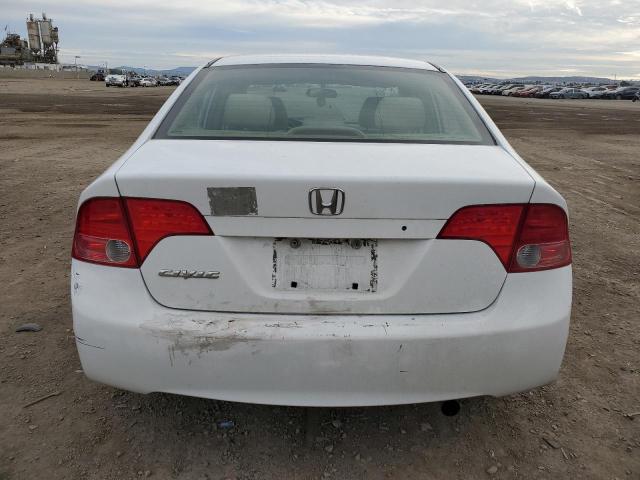 1HGFA165X6L140758 - 2006 HONDA CIVIC LX WHITE photo 6