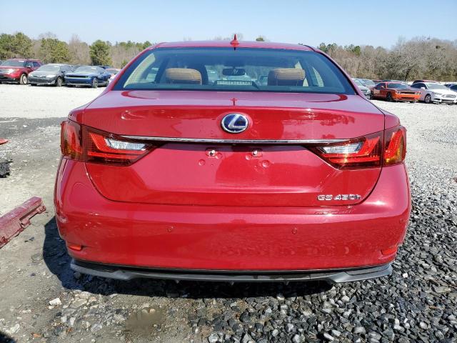 JTHBS1BL3D5003028 - 2013 LEXUS GS 450H RED photo 6