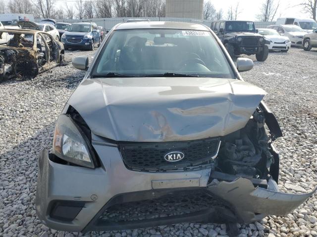 KNADH4A30B6734855 - 2011 KIA RIO BASE GRAY photo 5