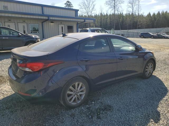 5NPDH4AE9EH472364 - 2014 HYUNDAI ELANTRA SE BLUE photo 3