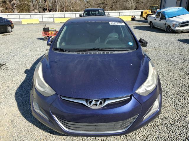 5NPDH4AE9EH472364 - 2014 HYUNDAI ELANTRA SE BLUE photo 5