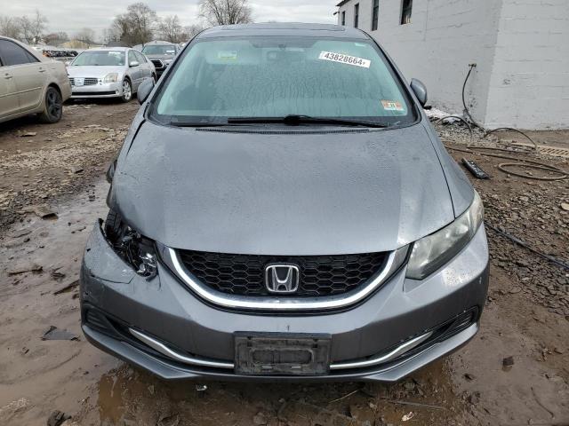 19XFB2F83DE285528 - 2013 HONDA CIVIC EX GRAY photo 5