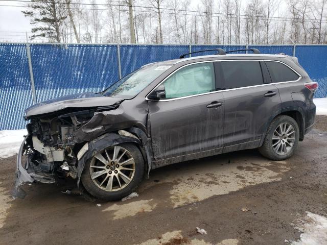 5TDJKRFH8GS275249 - 2016 TOYOTA HIGHLANDER XLE GRAY photo 1