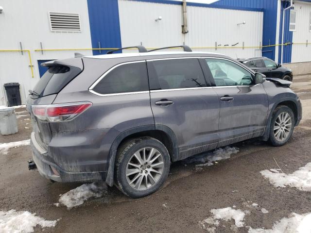 5TDJKRFH8GS275249 - 2016 TOYOTA HIGHLANDER XLE GRAY photo 3