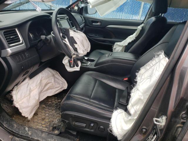 5TDJKRFH8GS275249 - 2016 TOYOTA HIGHLANDER XLE GRAY photo 7