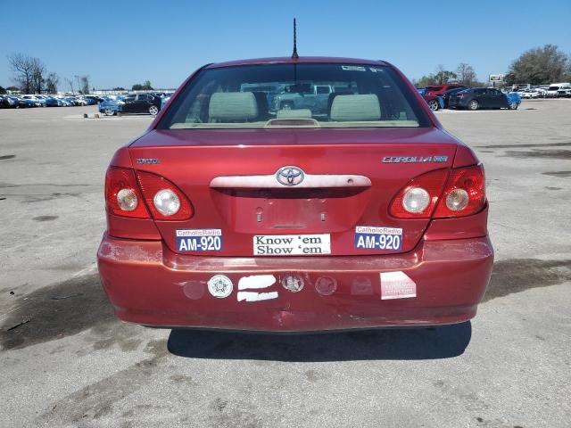 JTDBR32E370108308 - 2007 TOYOTA COROLLA CE RED photo 6