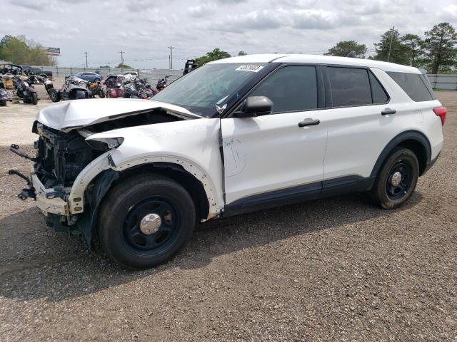 1FM5K8AB2MGA86807 - 2021 FORD EXPLORER POLICE INTERCEPTOR WHITE photo 1