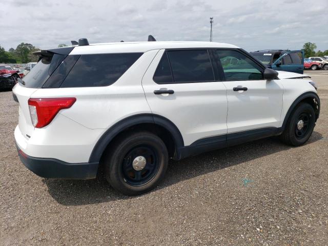 1FM5K8AB2MGA86807 - 2021 FORD EXPLORER POLICE INTERCEPTOR WHITE photo 3