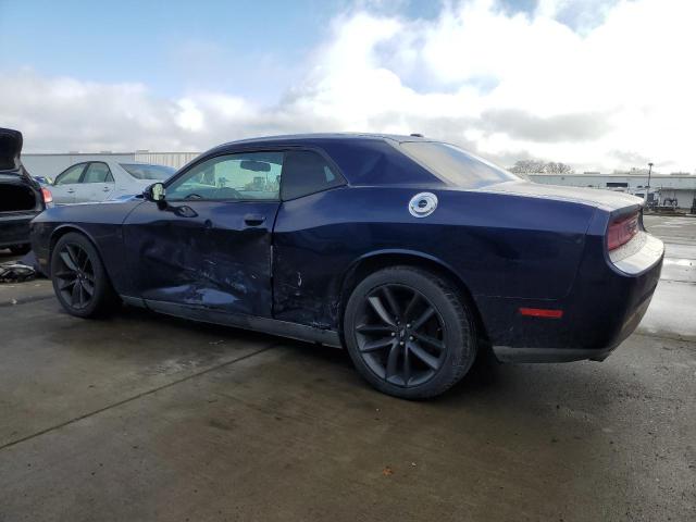 2C3CDYAGXEH204002 - 2014 DODGE CHALLENGER SXT BLUE photo 2