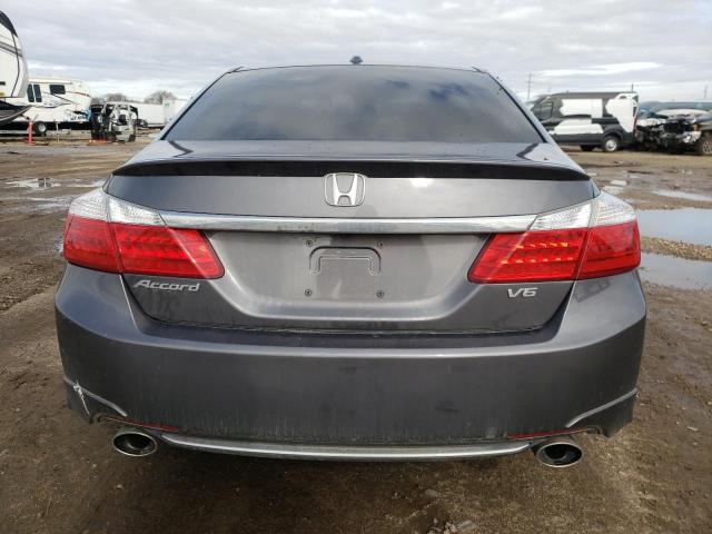 1HGCR3F86DA003780 - 2013 HONDA ACCORD EXL GRAY photo 6