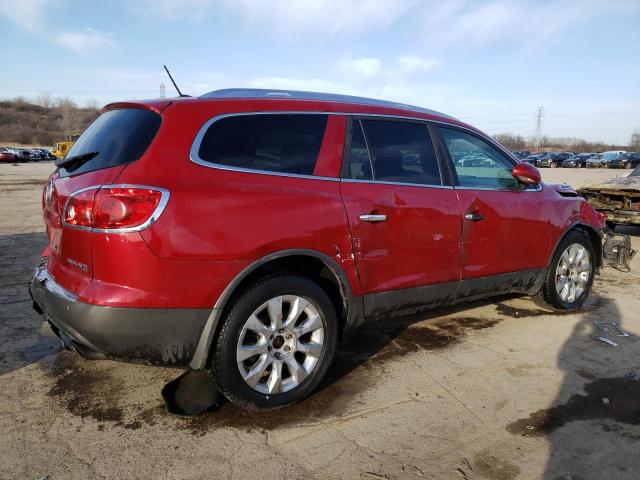 5GAKVDED6CJ205352 - 2012 BUICK ENCLAVE RED photo 3