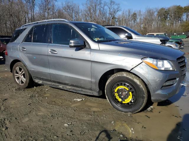 4JGDA5HB2DA229289 - 2013 MERCEDES-BENZ ML 350 4MATIC GRAY photo 4