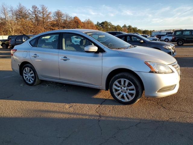 3N1AB7AP5FY234607 - 2015 NISSAN SENTRA S SILVER photo 4