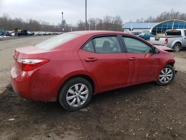 2T1BURHEXFC479656 - 2015 TOYOTA COROLLA L RED photo 3