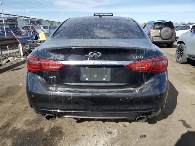 JN1EV7AR9JM433312 - 2018 INFINITI Q50 LUXE BLACK photo 6