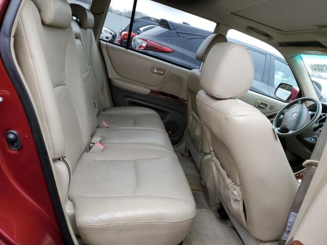 JTEEP21A040018620 - 2004 TOYOTA HIGHLANDER RED photo 10