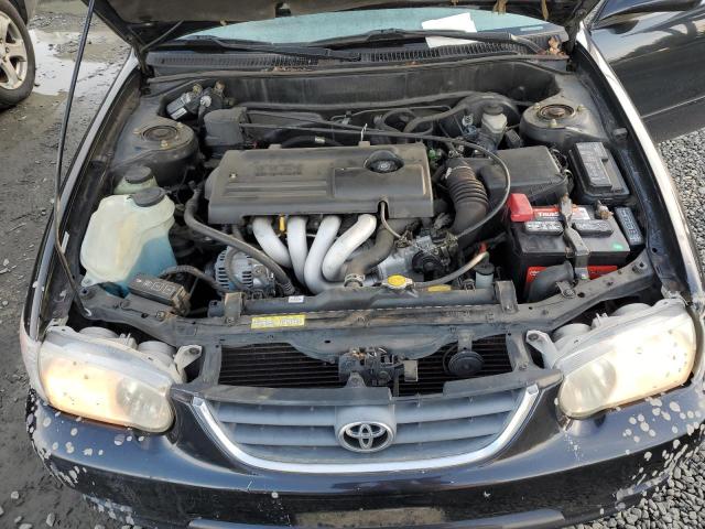 1NXBR12E91Z467548 - 2001 TOYOTA COROLLA CE BLACK photo 11