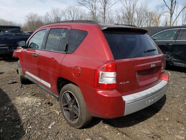 1J8FF57W77D170223 - 2007 JEEP COMPASS LIMITED RED photo 2