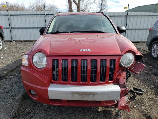 1J8FF57W77D170223 - 2007 JEEP COMPASS LIMITED RED photo 5