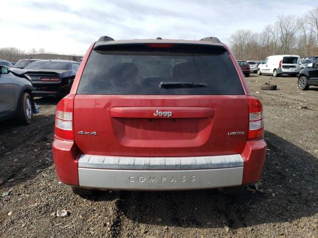 1J8FF57W77D170223 - 2007 JEEP COMPASS LIMITED RED photo 6
